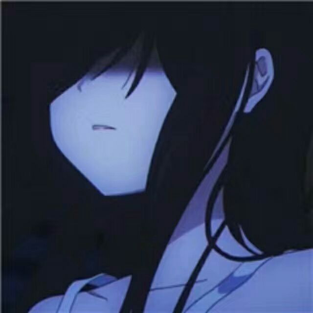 Apenas o coração do anime feminino cabeça escura - Anime - Menina