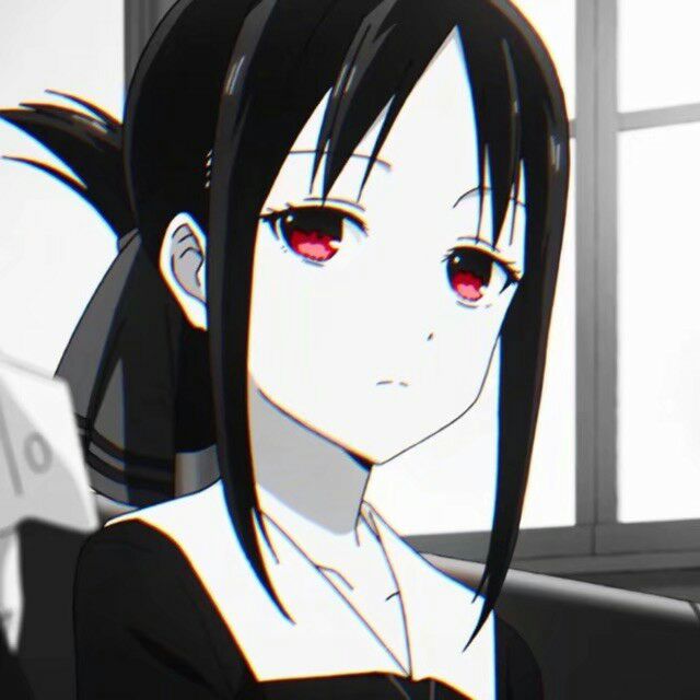 Apenas o coração do anime feminino cabeça escura - Anime - Menina