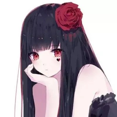 Healing soft cute anime female head - Cartoon - dp for girls